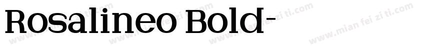 Rosalineo Bold字体转换